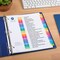 Avery A-Z Dividers for 3 Ring Binders, 26 Tabs per Set, Customizable Table of Contents, Multicolor Tabs (11125)